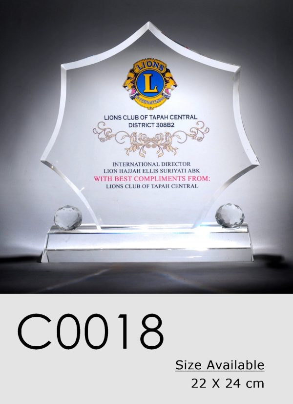 C0018 Crystal Plaque