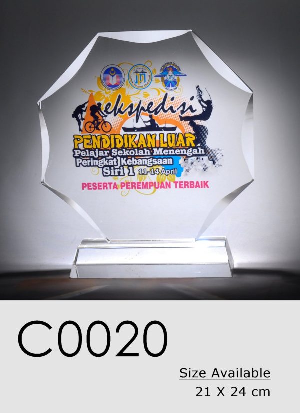 C0020 Crystal Plaque