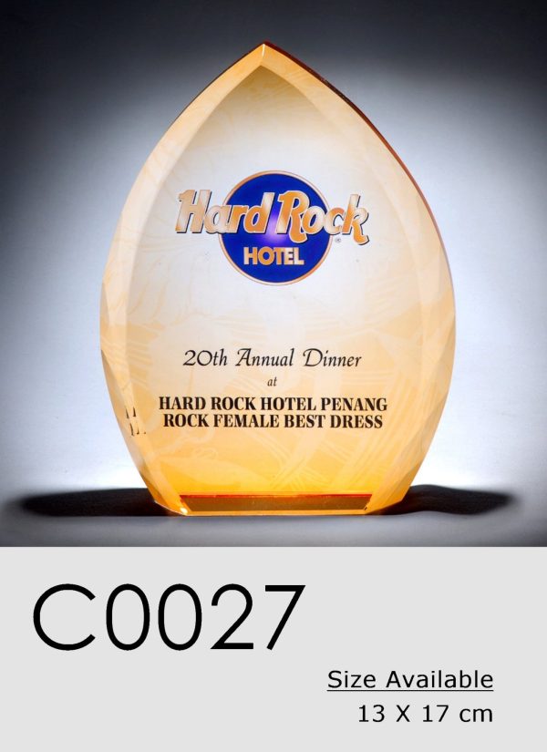 C0027 Crystal Plaque