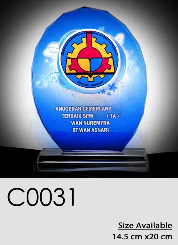 C0031 Crystal Plaque