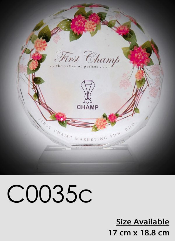 C0035c Crystal Plaque