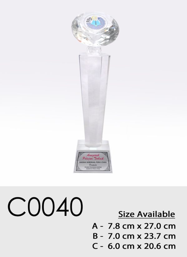 C0040 Crystal Plaque