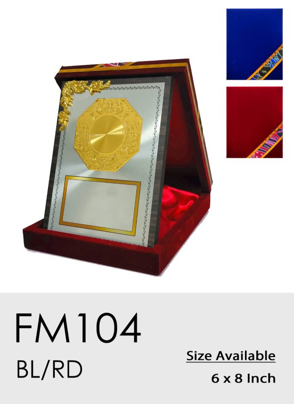 FM104 Plaque - Velvet Box