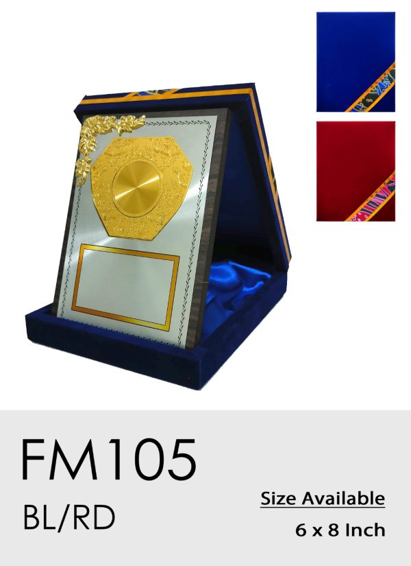 FM105 Plaque - Velvet Box