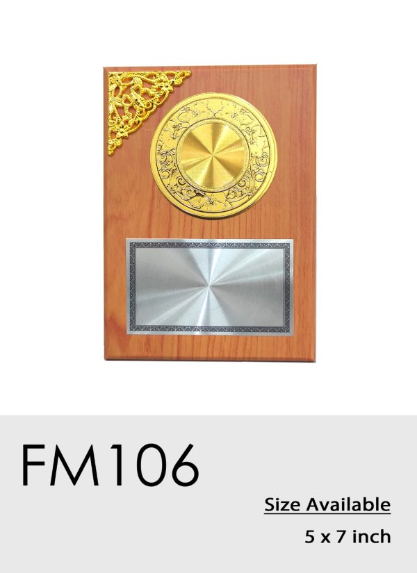 FM106 Plaque - Wood Plaque