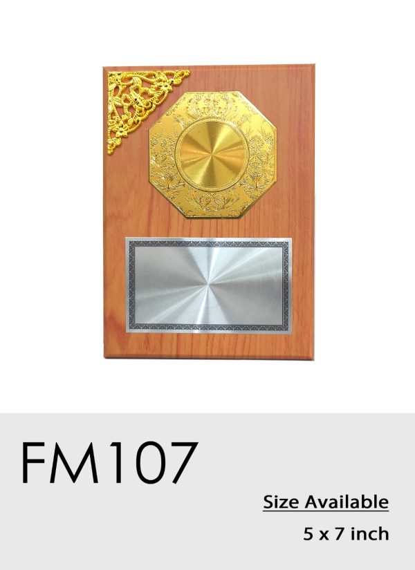 FM107 Plaque - Wood Plaque