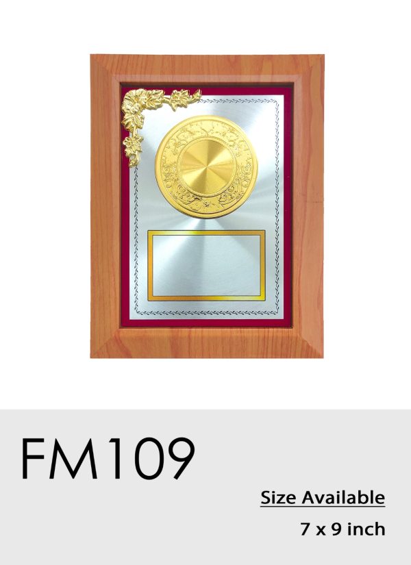 FM109 Plaque - Wood Plaque
