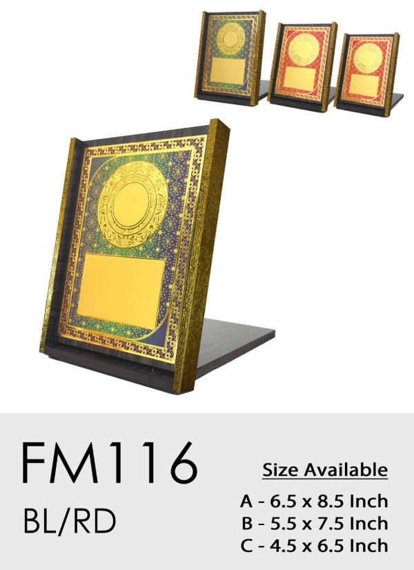 FM116 Plaque - Wood Plaque