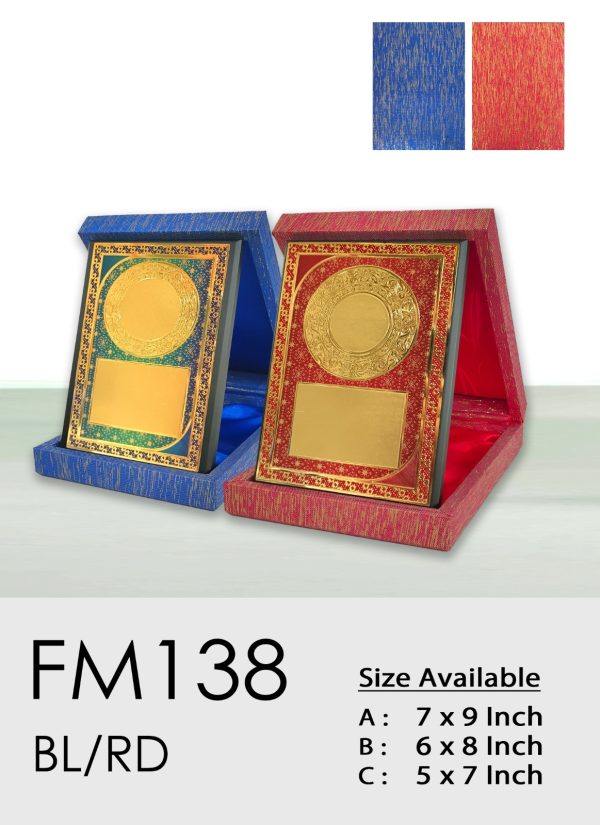 FM138 Plaque - Velvet Box