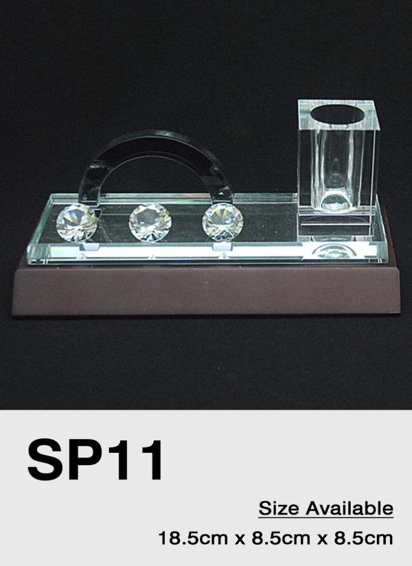 SP11 Special Promotion Exclusive Premium Crystal Paperweight penholder cardholder Malaysia